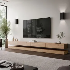 lookway SKY TV-Lowboard 280 cm Beige Holzwerkstoff
