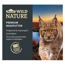 Dehner Wild Nature Katzenfutter Kitten Hügelland, Nassfutter getreidefrei / zuckerfrei, für Katzen, Huhn, 6 x 400 g Dose (2.4 kg)
