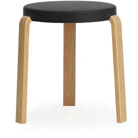 Normann Copenhagen Hocker Tap Holz 41 x 43 x 35 cm Schwarz