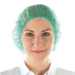 HYGOSTAR® Bettina Baretthaube 1266 , 1 Karton = 10 Packungen= 1000 Stück, grün