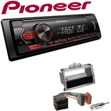 Pioneer 1-DIN Autoradio USB AUX Android Set für Hyundai i20 2009-2012 silber