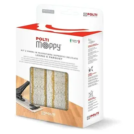 Polti Moppy Kit 2x Mikrofaser Reinigungstücher Holz/Beige