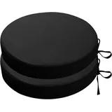 BUNQQF Sitzkissen Rund 40cm Dicke 5cm 2Stück Bodenkissen Rund Sitzpolster Stuhlauflage Sitzpolster Stuhlkissen Polster Auflage für Wohnzimmer Büro Konferenzraum