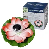 FIAP 3206-4 SOLAR ACTIVE WaterLily Red Solar-Dekoleuchte LED LED fest eingebaut Rot