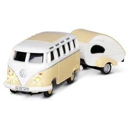 CARSON RC-Auto VW T1 SambaBus mit Wohnwagen 2,4GHz RTR (500504164)
