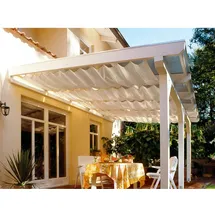 Floracord Vierecksonnensegel Elfenbein 420 cm x 140 cm