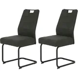 MID.YOU Schwingstuhl-Set Kerstin Anthrazit 2er-Set