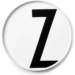 Aj Teller Buchstabe Z aus Porzellan