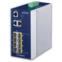 Planet IGS-10080MFT Industrial Railmount Gigabit Managed Switch 8x RJ-45,