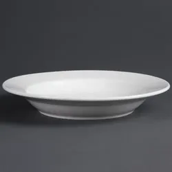 Olympia Whiteware tiefe runde Teller 27cm
