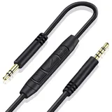 3,5mm Ersatz Audiokabel für Beats Kopfhörer 3,5mm auf 3,5mm Aux Kabel Kompatibel mit Beats Solo2 Solo3 Studio3 Wireless HD Pro by Dr. Dre Sony WH-1000XM5 WH-1000XM4 mit Mikrofon & Lautstärkeregler