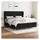 vidaXL Boxspringbett mit Matratze Schwarz 180x200 cm Stoff