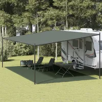 VidaXL Zeltteppich 400x800 cm Dunkelgrün HDPE