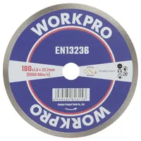 WorkPro GSOSCR-3 Diamanttrennscheibe 180 mm 1 St. Keramik, Porzellan,