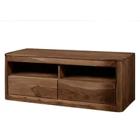 Massivmoebel24 Sheesham TV-Board 1280 mm smoked cherry