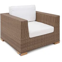 Polyrattan Sessel Havanna Natur/Braun