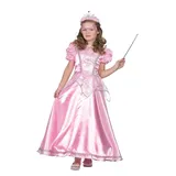 Wilbers Prinzessin-Kostüm Märchenhaftes Prinzessinnenkleid Rosa Glitzer Ballkleid Kinderkostüm rosa 116