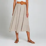 Apricot Midirock Damen Braun 34
