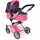 Bayer Chic 2000 Puppen Kombi-Puppenwagen Mika Konfetti Pink