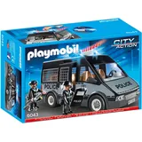 PLAYMOBIL 6043 Polizei Mannschaftswagen mit Licht und Sound