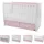 Lorelli Babybett MATRIX NEW 120 x 60 cm, 2 Ebenen, 2 Schubladen rosa