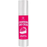 SECRET PLAY Hot Effect Strawberry with Cream Gleitgel mit Geschmack Strawberry with Cream 50 ml