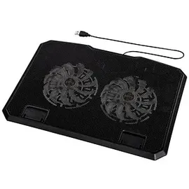 Hama Laptop-Kühler Black Metal Neigbar 2 Lüfter Schwarz