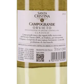 Santa Cristina Campogrande Orvieto Classico DOC Antinori 0,75l