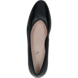 CAPRICE Damen Pumps aus Leder mit Blockabsatz, Schwarz (Black Nappa), 39 EU / 6 UK