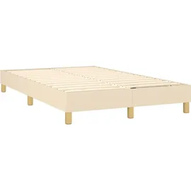 vidaXL Boxspringbett 120 x 200 cm H2 Creme