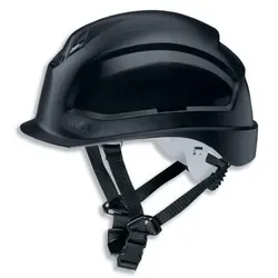 Schutzhelm pheos S-KR 9772931 schwarz mit Lüftungen - schwarz
