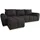 Sofnet Ecksofa Cleo L mit Schlaffunktion - Sofa mit Bettkasten, Polsterecke, Couchgarnitur, Eckcouch, L-Form Couch, Sofagarnitur - Ottomane Universal Schwarz, Textil, 5-Sitzer, L-Form,Rechteckig, 243x147 cm, Wohnzimmer, Sofas Couches, Wohnlandschaften, Ecksofas