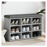 vidaXL Schuhbank 82 x 32 x 50 cm grau / grau