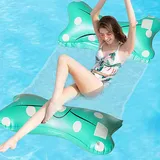 4-in-1 Luftmatratze für Pool Strand Wasserhängematte Sonnenliege schwimmen