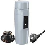 Tragbarer Elektrischer Wasserkocher,Kleiner Elektrischer Reise-Wasserkocher,300W Schneller Wassererhitzer,Elektrische Mini-Tee-Kaffeetasse für Hotels/Büros/Wohnmobile,Automatische Abschaltung&Neustart