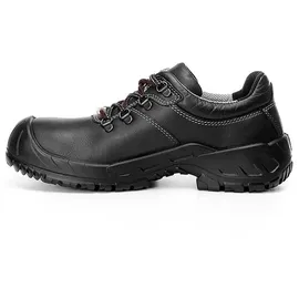 ELTEN RENZO XW Low ESD S3, Damen und Herren, Leder, Stahlkappe, leicht, robust, Schwarz,