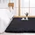 luxuskollektion Teppich Schwarz Shaggy Flauschig 150x240cm Anti-Rutsch Unterseite