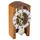 HERMLE 23015-160721 Moderne Skelett-Tischuhr, Kirschbaum Braun, 18cm x 9cm x 11cm