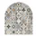 Tulup Bodenplatte Glas 80 x 70 x 0,4 cm Grau