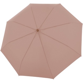 Doppler doppler® Taschenregenschirm nature Mini, gentle rose, aus recyceltem Material mit Griff aus FSC®- schützt Wald - weltweit rosa