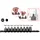 KS Tools 3/8 Bit-Stecknuss-Satz Innensechskant, kurz, 9-tlg, 4-14 mm
