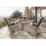 Destiny PALMA LUNA 6 HL+ Tisch Ø 150x75cm natur meliert