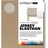 schlafgut Easy Jersey Elasthan Boxspring 180 x 200 - 200 x 220 cm sand mid