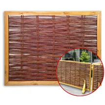 Noor Sichtschutzelement 90 x 120 cm Braun Weide