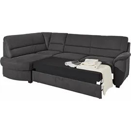 sit&more Ecksofa SIT & MORE "Pandora L-Form", grau (anthrazit), B:251cm H:91cm T:176cm, Luxus-Microfaser ALTARA NUBUCK (100% Polyester);Luxus-Microfaser ALTARA NUBUCK (100% Polyester);Luxus-Microfaser (100% Polyester), Sofas, Ecksofa, wahlweise mit Bettfunktion