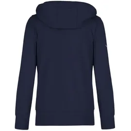TRIGEMA Sweatjacke "TRIGEMA Kapuzenjacke", Damen, Gr. L, blau (navy), 50% Baumwolle, 50% Polyester, Sweatjacken Sweatjacke