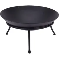PROGARDEN Feuerschale, gusseisern, Ø 57 cm, schwarz