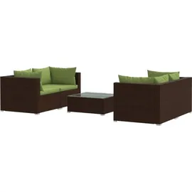 vidaXL Garten-Lounge-Set 5-tlg. braun