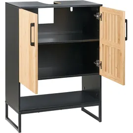 Beliani Waschbeckenunterschrank 60 x 80 x 30 cm Beige