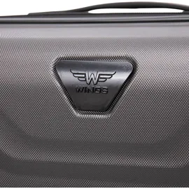 wingstm Wings PEAFOWL Reisekoffer 14" Dunkelgrau – Eleganz & Funktionalität - Grau